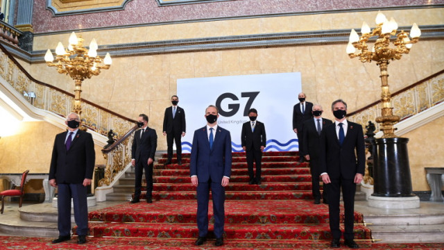 По време на срещата външните министри на страните от Г7 прекараха
